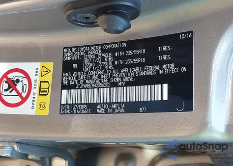 2017 Lexus Nx 200T F Sport z USA, uszkodzony, nr VIN JTJYARBZ8H2056202